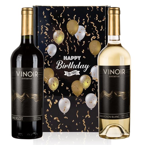 Mixed Vinoir Happy Birthday Wine Duo Gift Box
